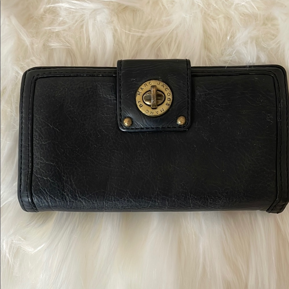 **Preloved** Marc By Marc Jacobs Black Leather Wallet